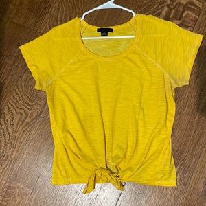 Yellow tie front top. Sanctuary brand.